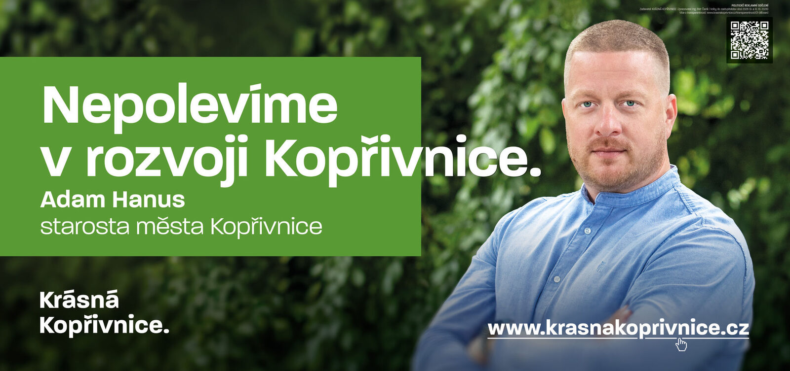Nepolevíme v rozvoji Kopřivnice. Adam Hanus, starosta města Kopřivnice.