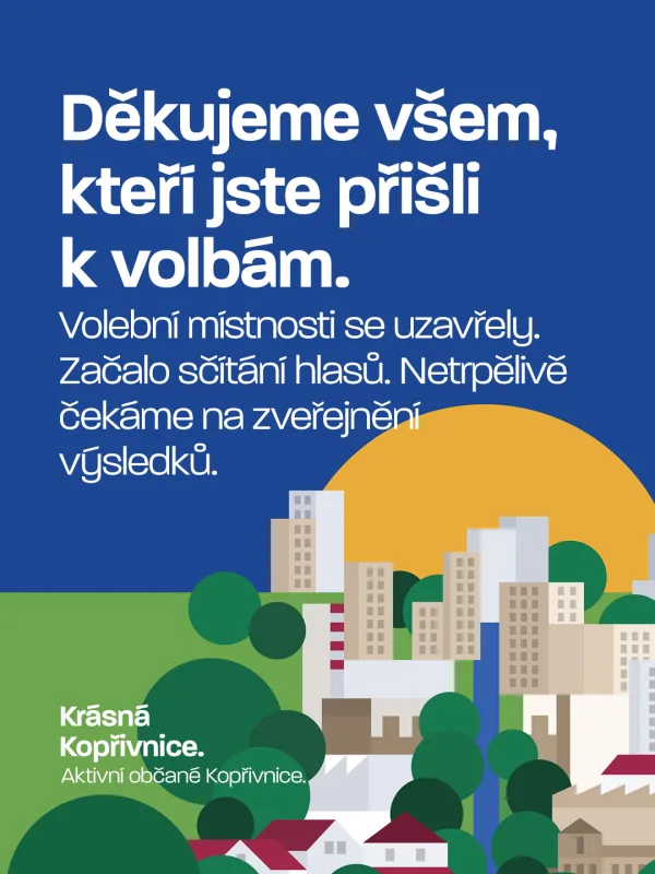 Děkujeme všem, kteří jste přišli k volbám. Volební místnosti se uzavřely a začalo sčítání hlasů. Ne…