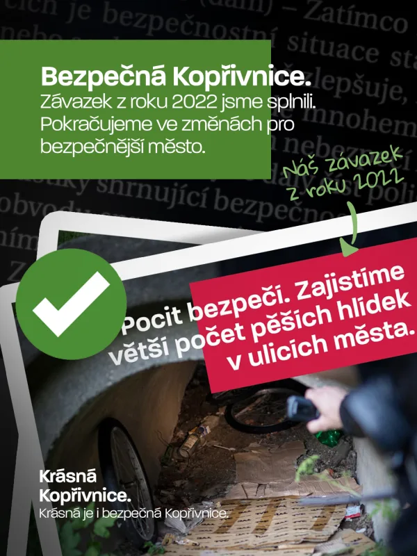 Bezpečnost ve městě pro nás není jen předvolební fráze. Je to oblast, které věnujeme velkou pozorno…