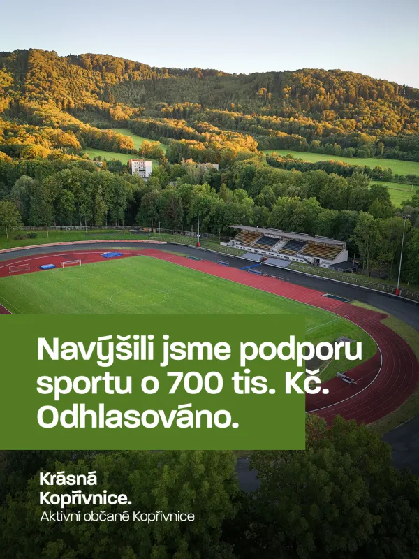 Navrhli jsme navýšení podpory sportu, tento týden ho předložili zastupitelstvu a to ho schválilo. F…
