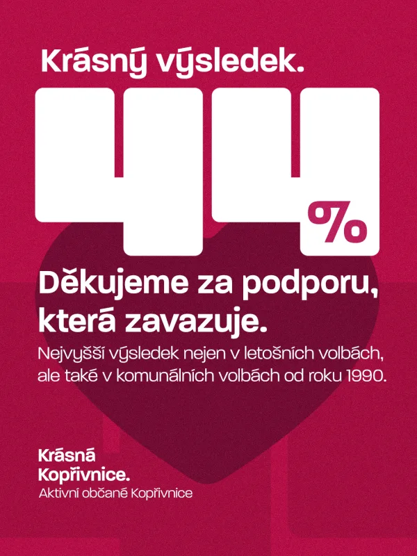 Velmi Vám děkujeme za obrovskou podporu během uplynulých čtyř let i za volební výsledek, který je p…
