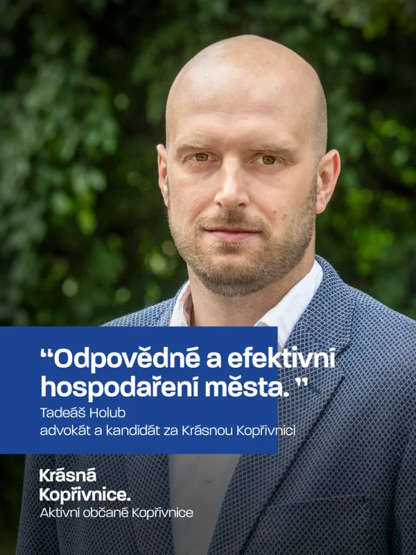 Tadeáš Holub je právník, kopřivnický patriot a již několik let také zastupitel města Kopřivnice. Sp…